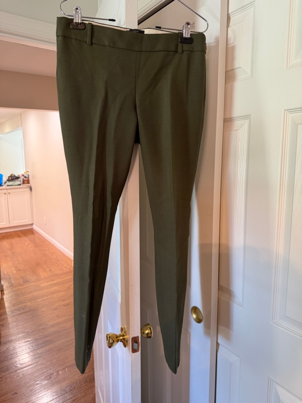 J. Crew Olive Slim Ankle Pants